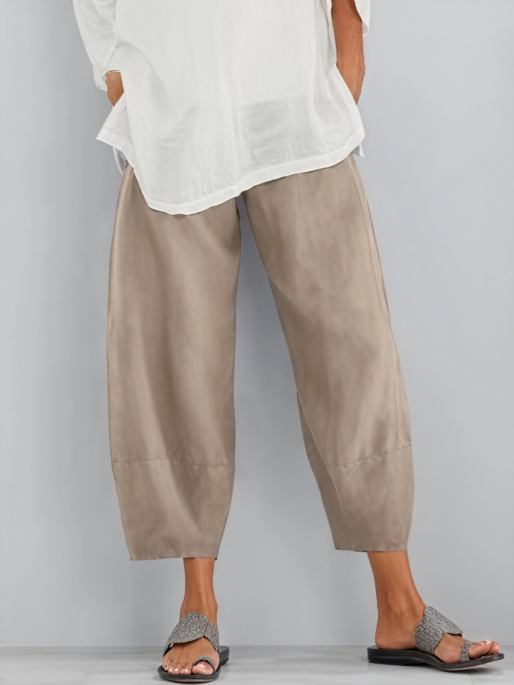 Fließende Hose mit Weitem Bein