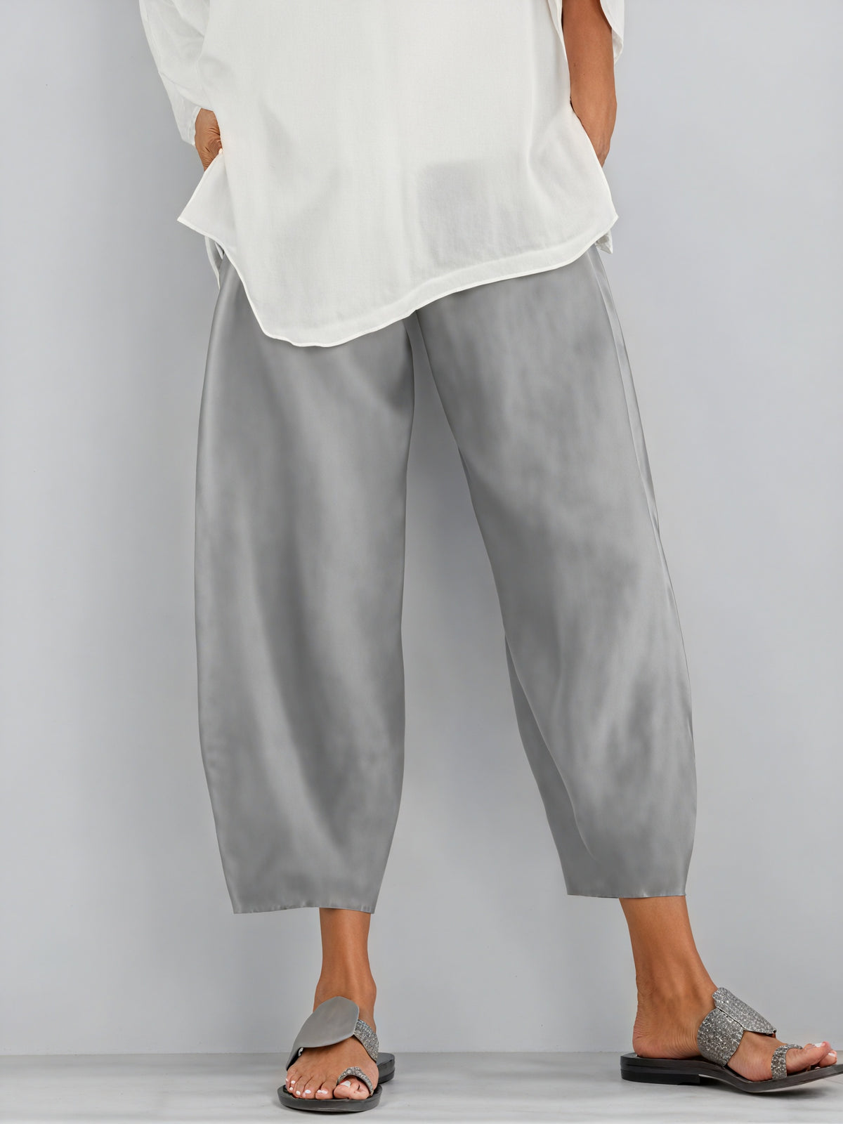 Fließende Hose mit Weitem Bein