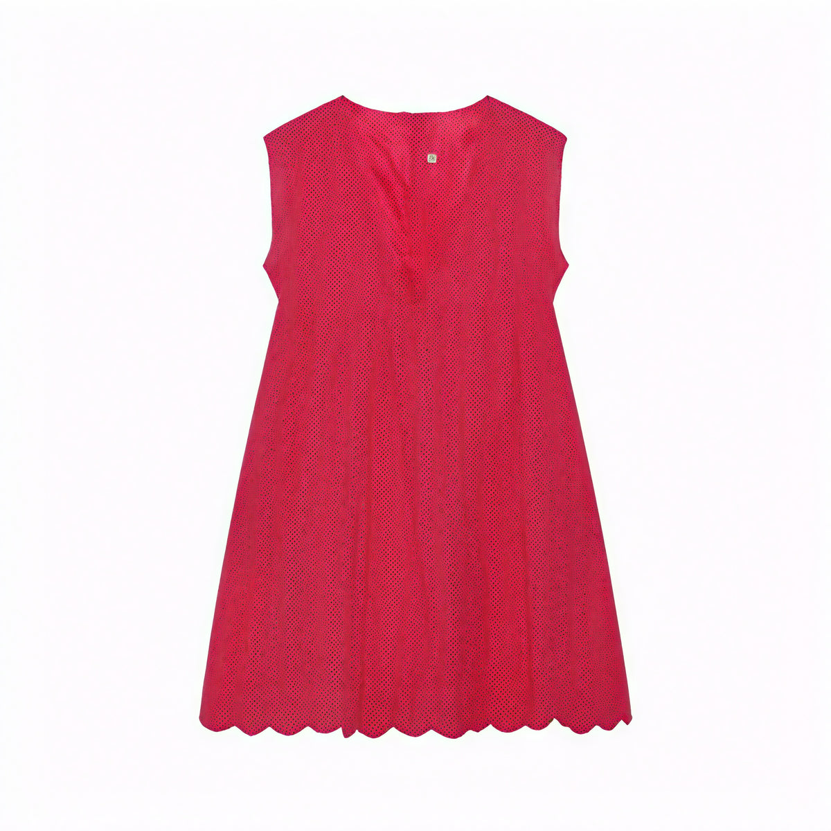 Damen Kleid Perforiertes V-Ausschnitt Ärmelloses Sommerkleid mit Wellensaum – Atmungsaktiv & Lässig-Chic-81587-0bc1d5f2-4369-47c5-ba13-095e732b81a6