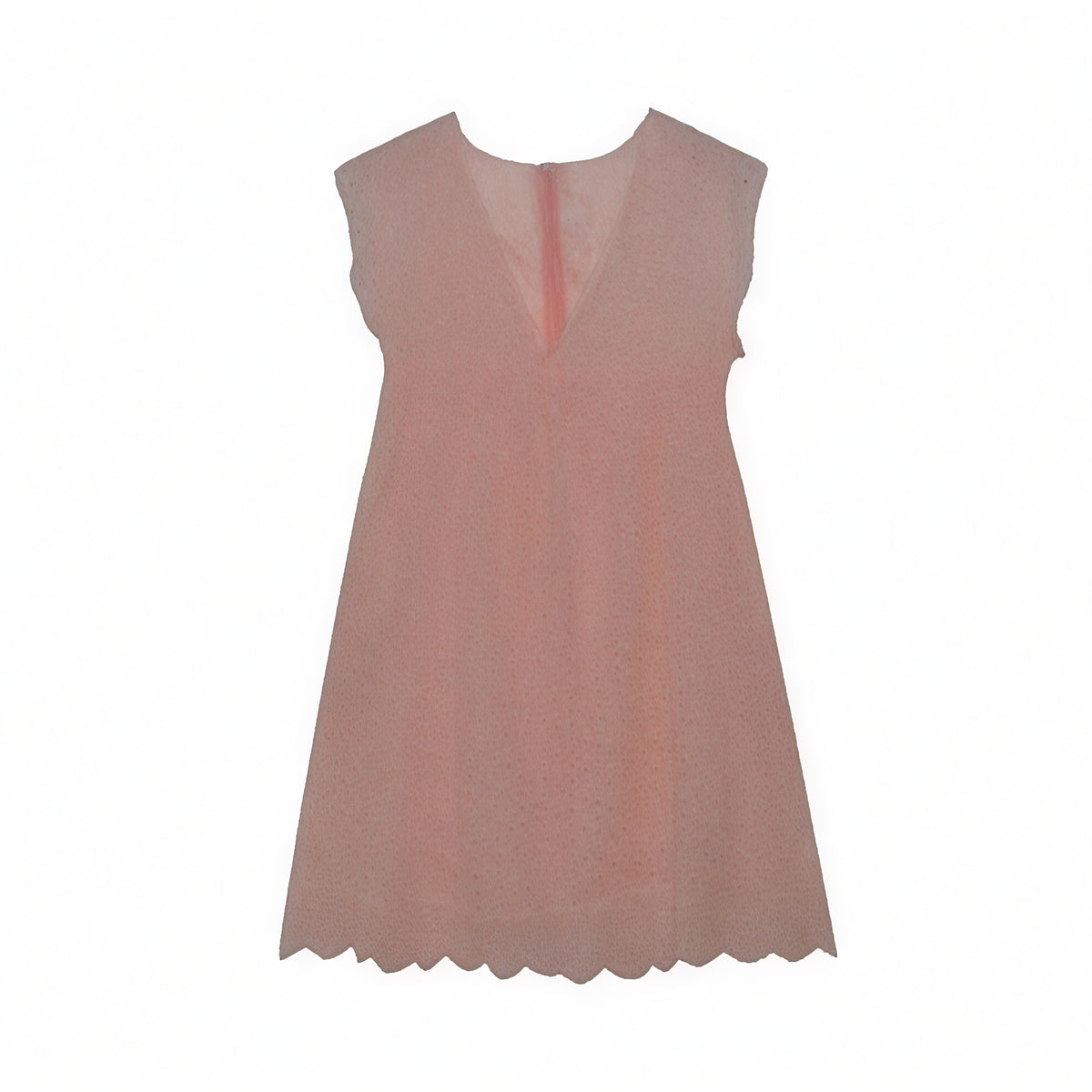 Damen Kleid Perforiertes V-Ausschnitt Ärmelloses Sommerkleid mit Wellensaum – Atmungsaktiv & Lässig-Chic-81587-cbd7c70c-9d47-45e6-aa5a-e12eb9aef510