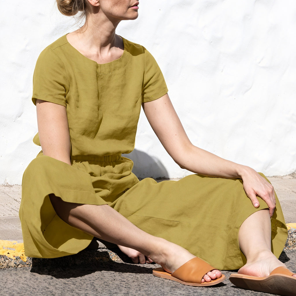 Weitbein Jumpsuit mit Tunnelzug