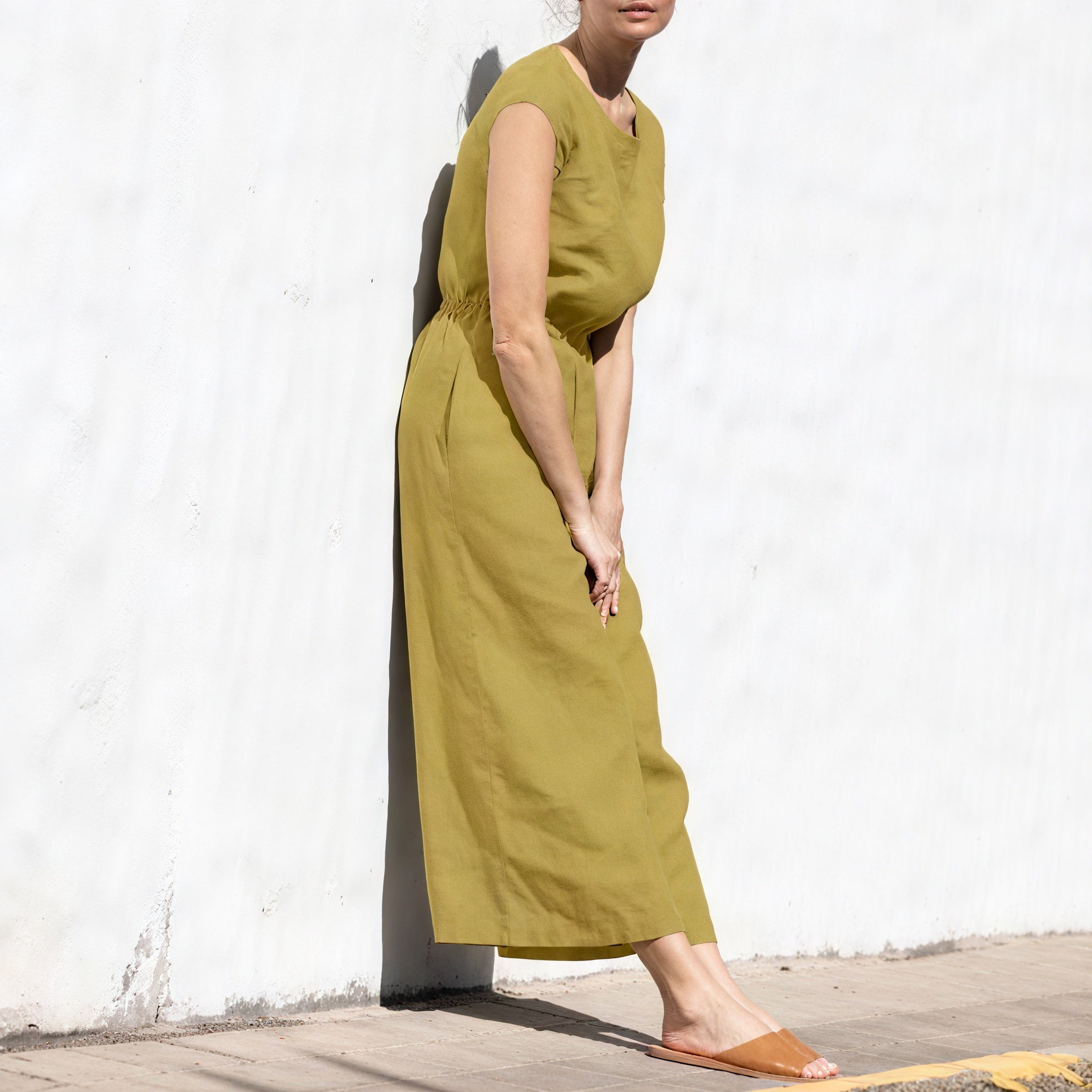 Weitbein Jumpsuit mit Tunnelzug