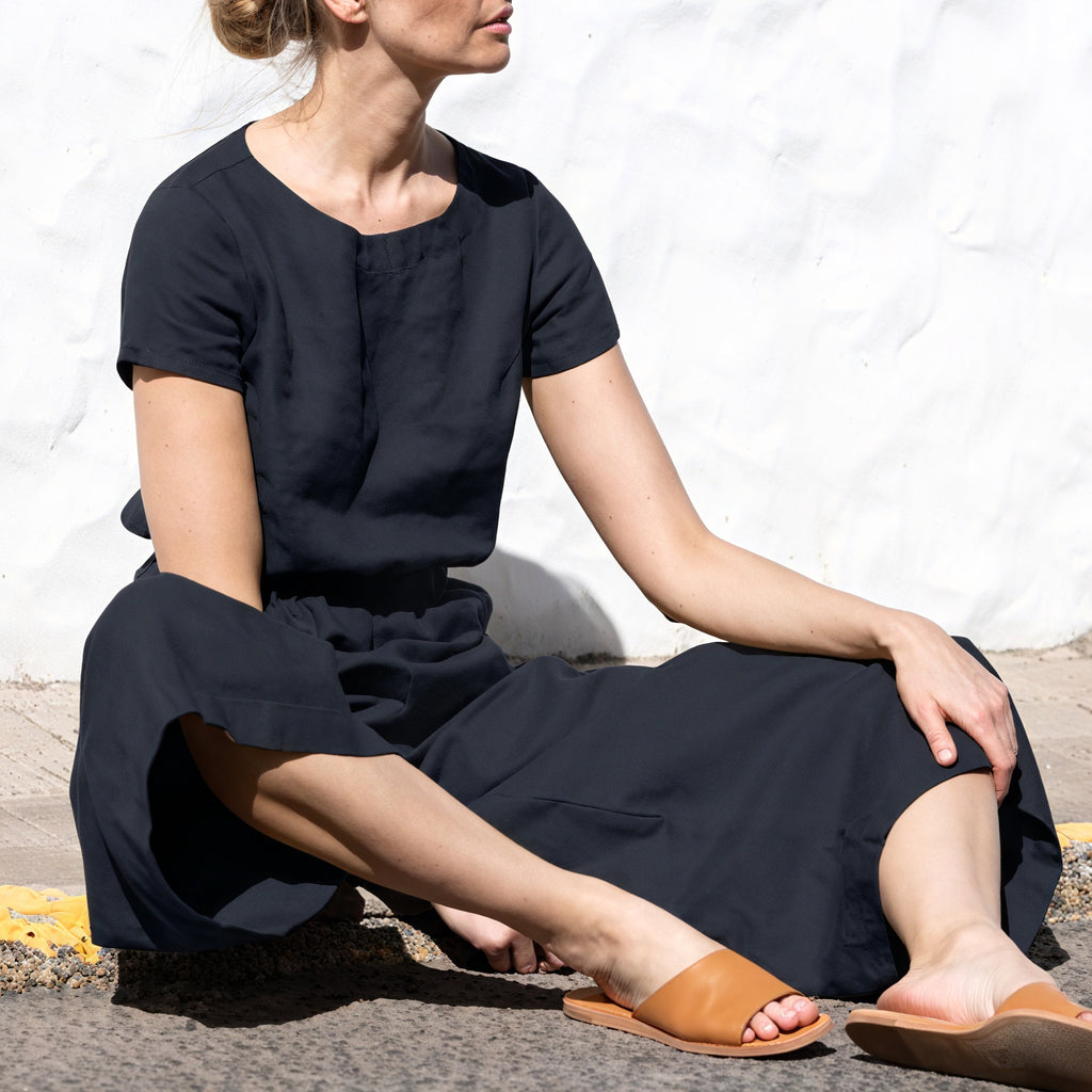 Weitbein Jumpsuit mit Tunnelzug