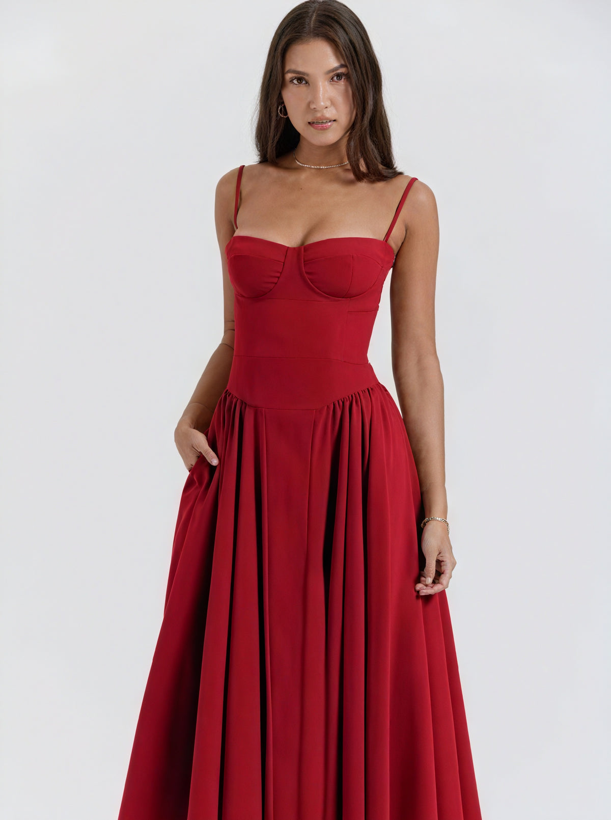 Couture-moda | Regina-Neck Dress - Stylish Casual Summer Dress - Image 3