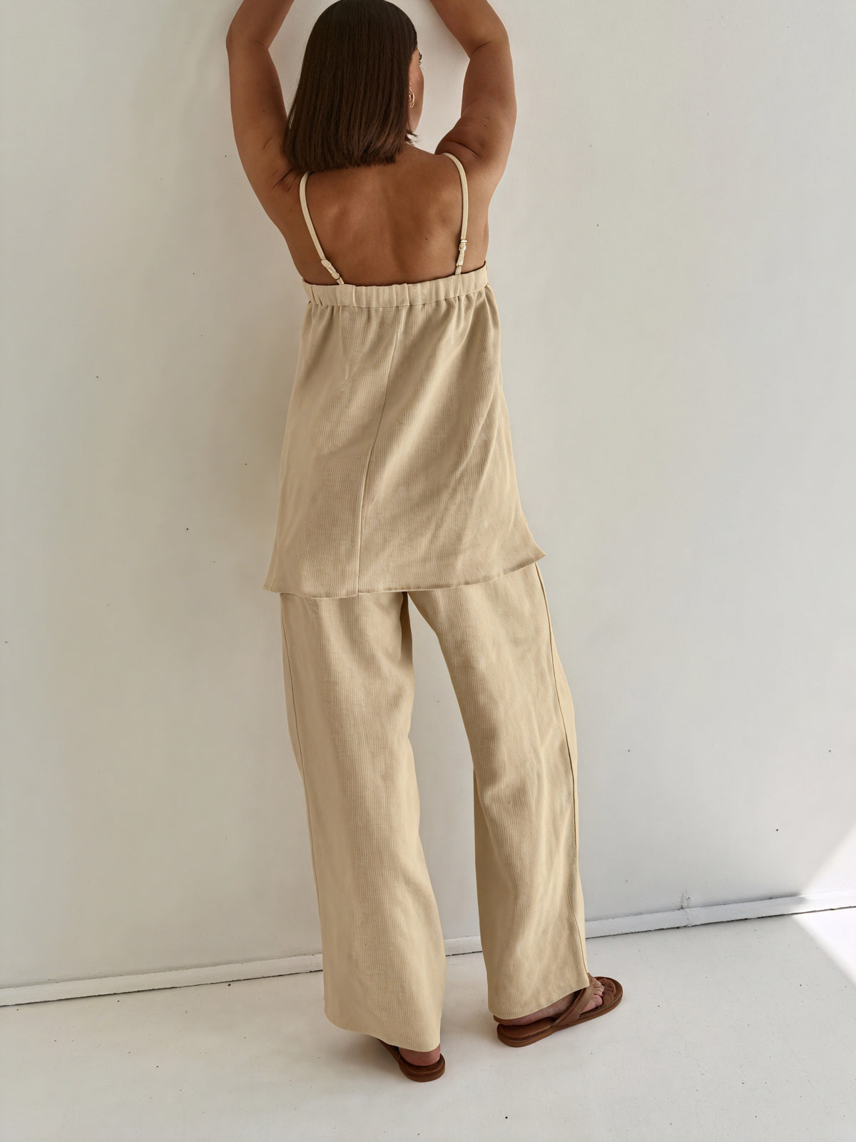 Kleidhaus Damen Zweiteiler – Lässiges Spaghettitop & Weitbein-Hose Set-83288-37ac4cd7-abad-43fc-b436-38abf1dfb4be