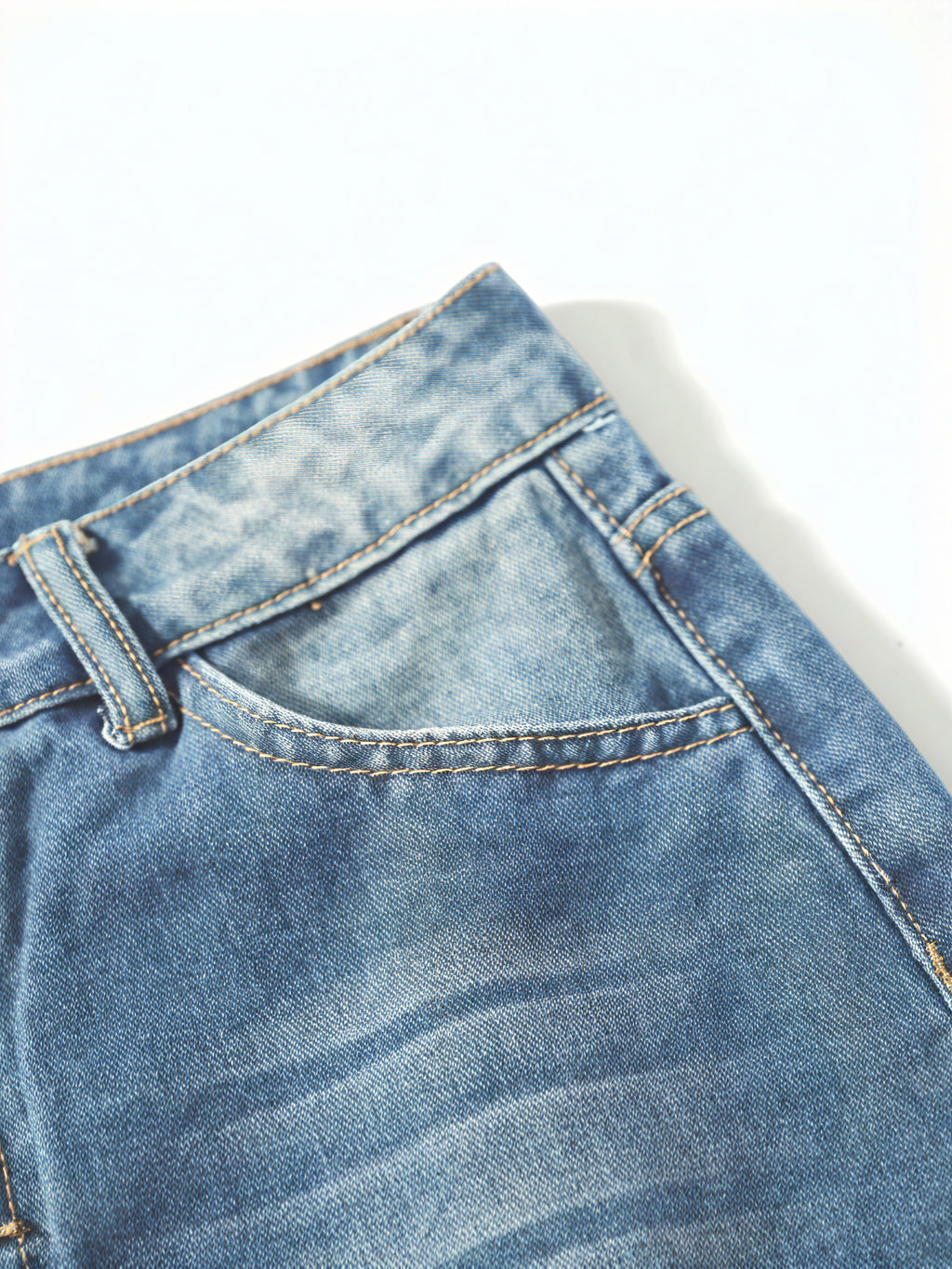 Damen Loose Fit Jeans – Hellblauer Denim, Knopfleiste, Umschlag, Lässig-83359-040c4cc9-2a7c-438d-80f4-a2f8e1c34aed