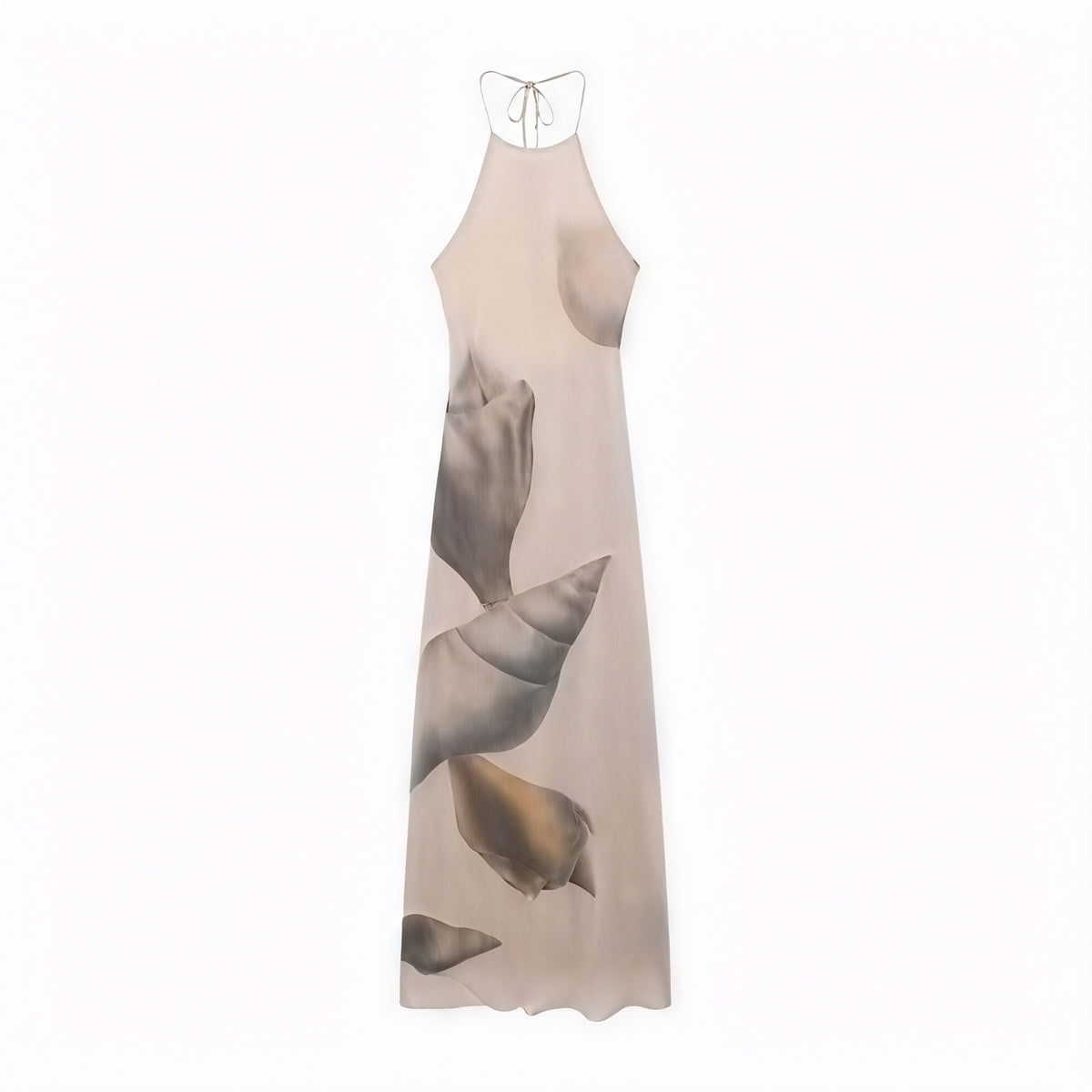 Damen Maxikleid – Halterneck, Einzigartiger Print, Strukturiert, Leichtes Material-83816-c6fd10d8-1d1c-4919-aebf-cd88767b6090