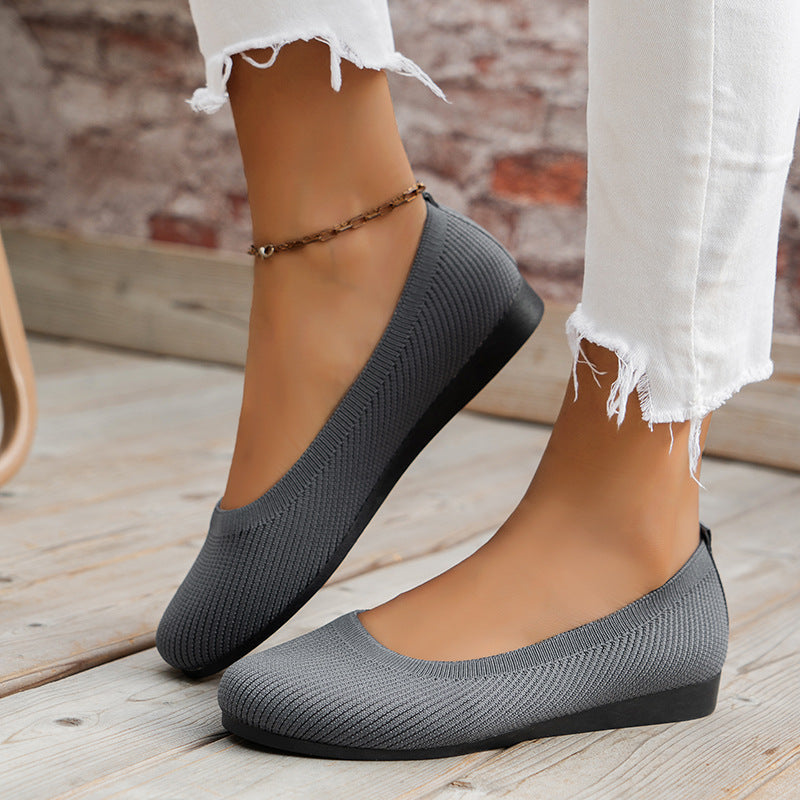 Elegante Strick-Ballerinas für jeden Tag