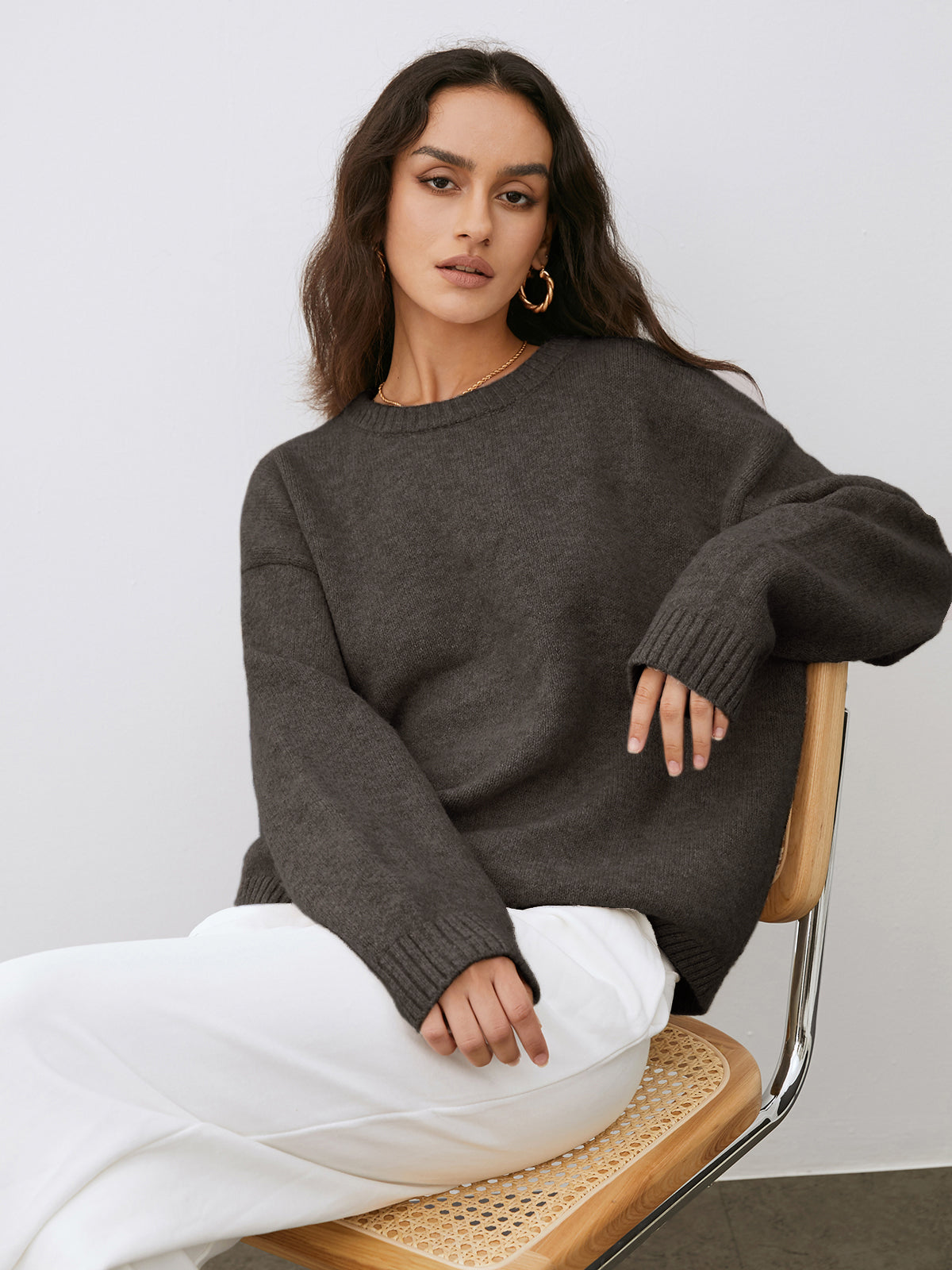 Zeitloser Wollmisch-Pullover Eirene | Elegant