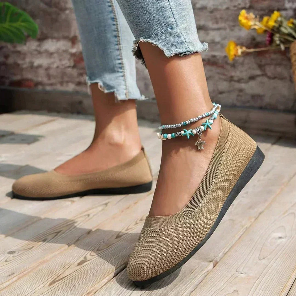 Elegante Strick-Ballerinas für jeden Tag
