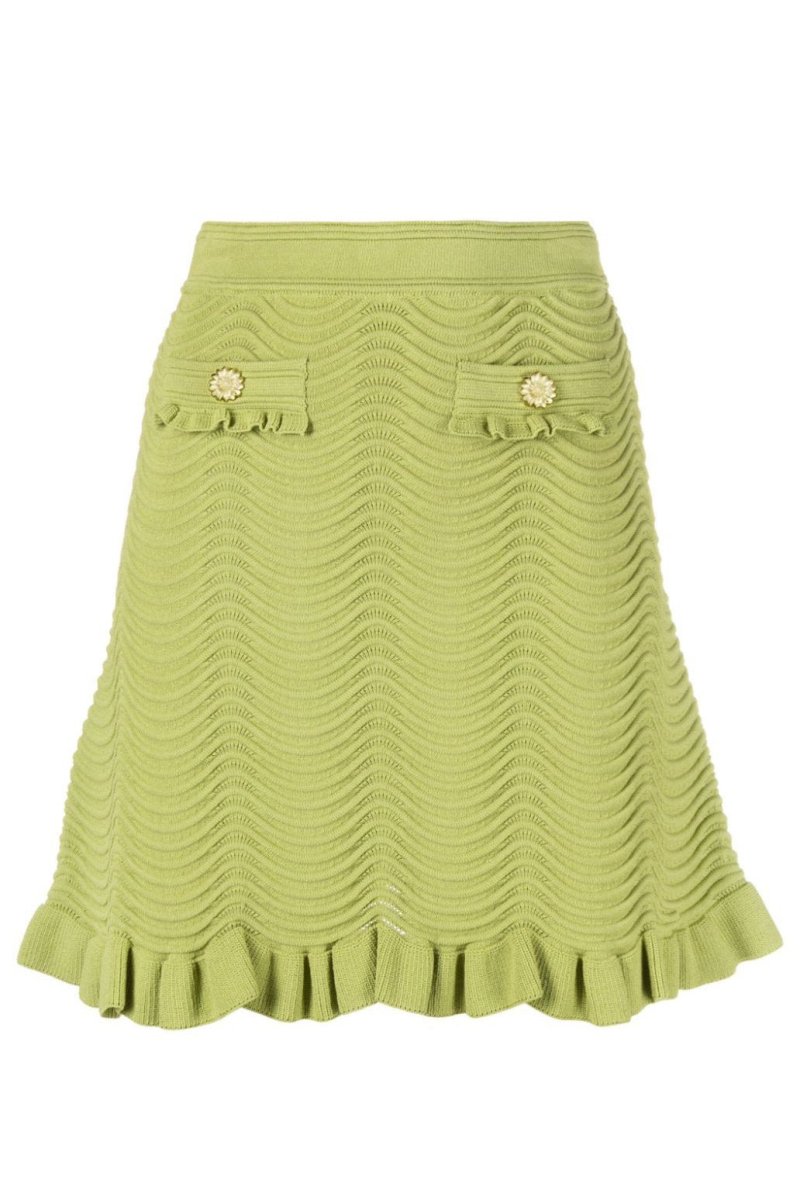 Retro-Chic Strick Set mit Rüschen