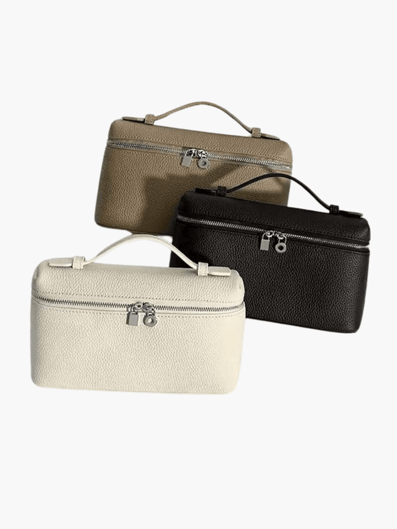Strukturierte Handtasche mit Top-Griff