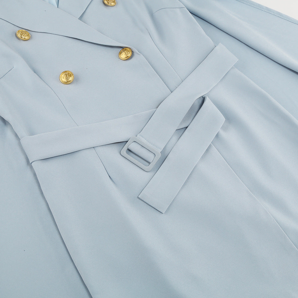 Blazerkleid | Umhang-Overlay | Ganzjährig