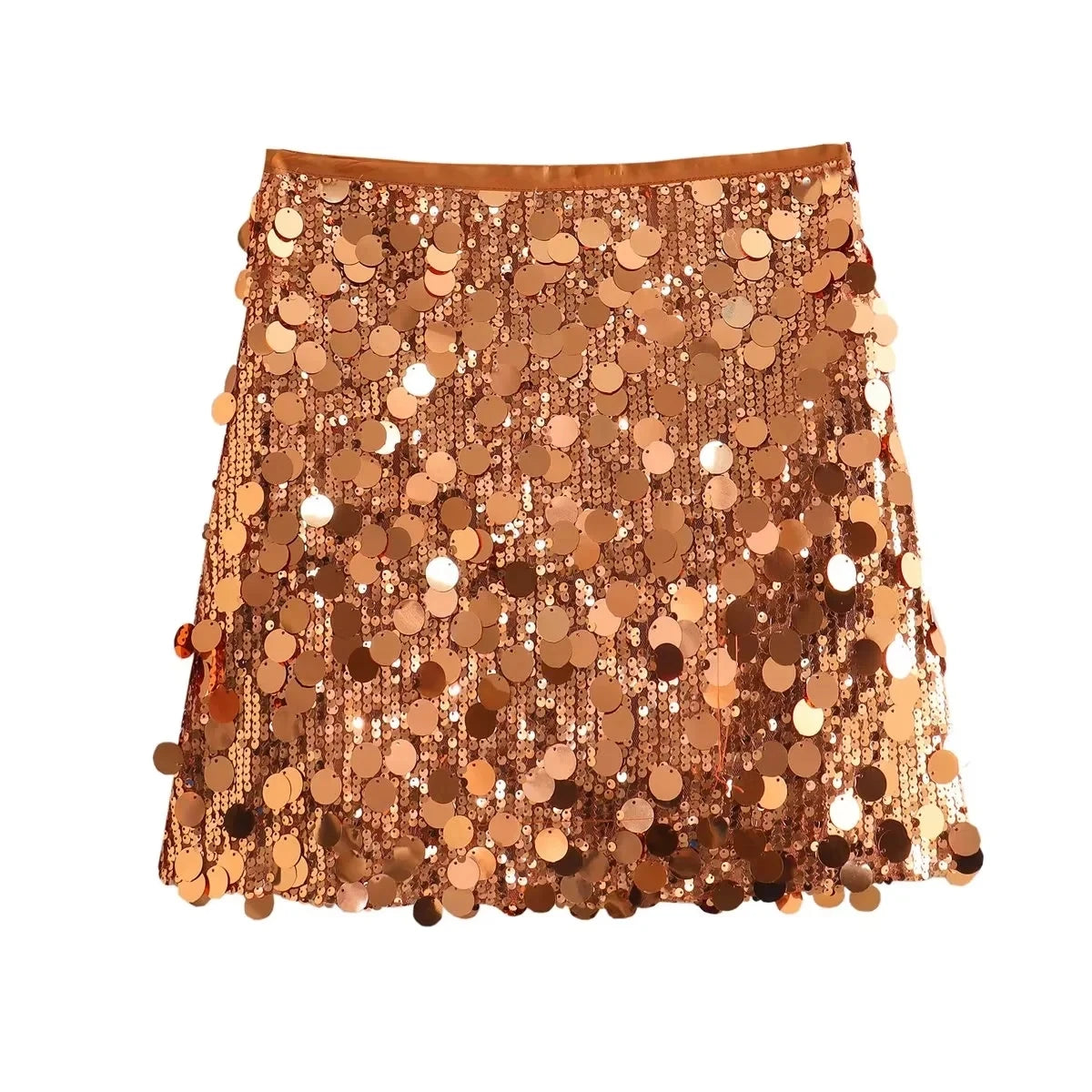 Glitzernder Minirock mit Pailletten-Design
