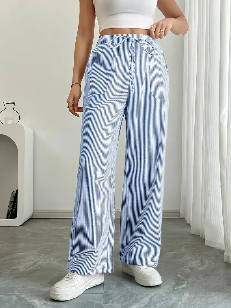 Hose | Weite Hose mit Kordel | Sommer