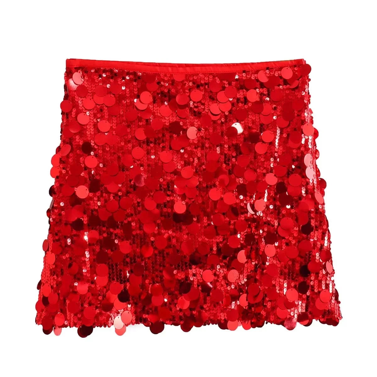 Glitzernder Minirock mit Pailletten-Design