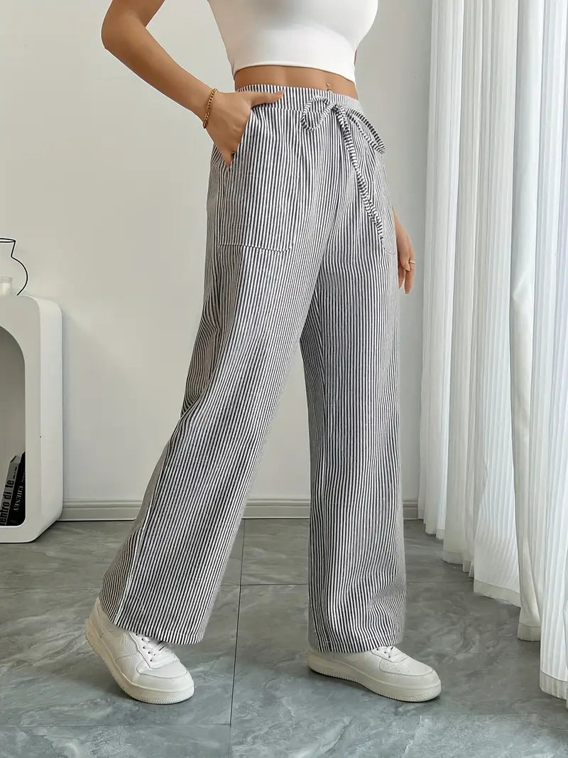 Hose | Weite Hose mit Kordel | Sommer