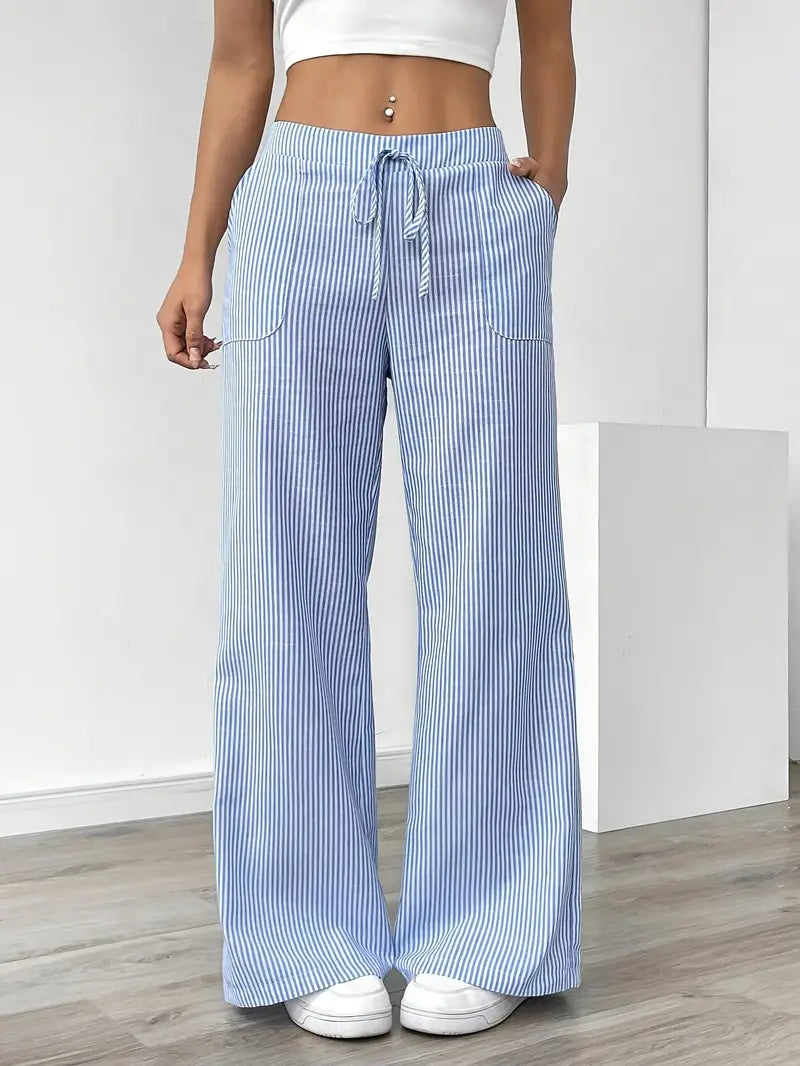 Hose | Weite Hose mit Kordel | Sommer