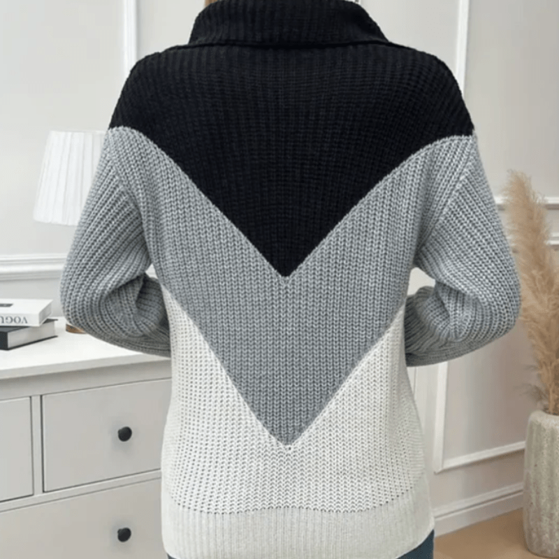 Chic Casual Strickjacke mit Chevron-Muster