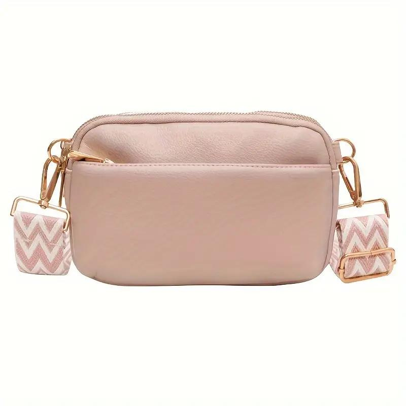 Moderne Crossbody Handtasche mit Musterriemen