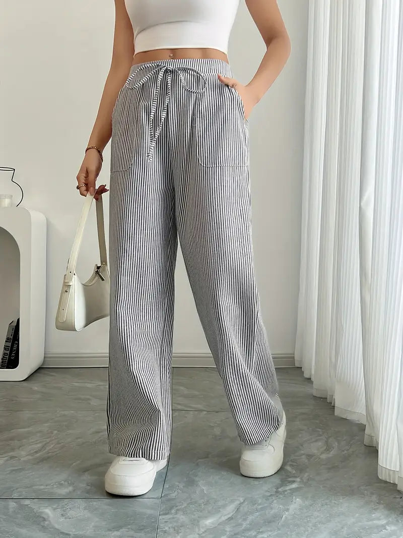 Hose | Weite Hose mit Kordel | Sommer