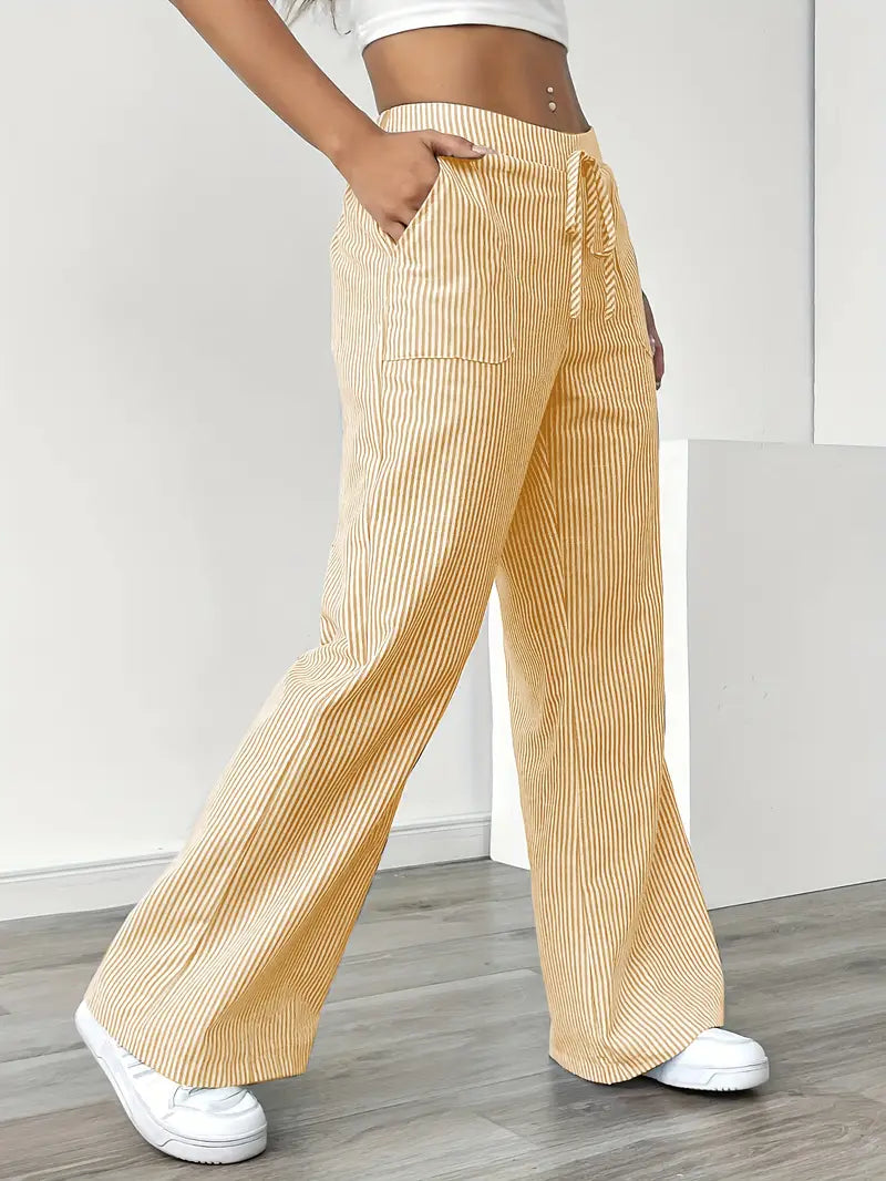 Hose | Weite Hose mit Kordel | Sommer