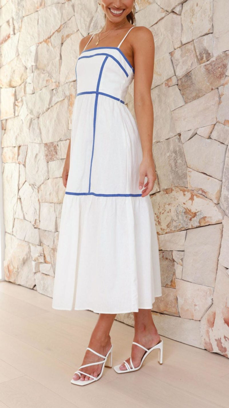 Sommerliches Kleid mit zarten Trägern