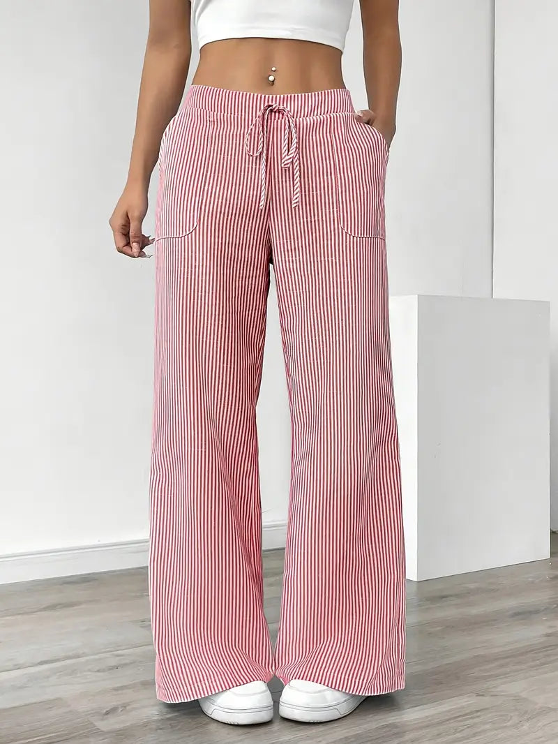 Hose | Weite Hose mit Kordel | Sommer
