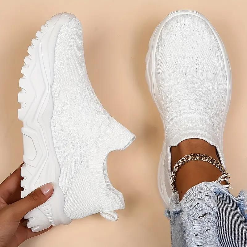Atmungsaktive Slip-On Strick Sneaker